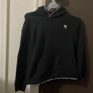 Boys abercrombie kids navy blue fleece hoodie size 5/6